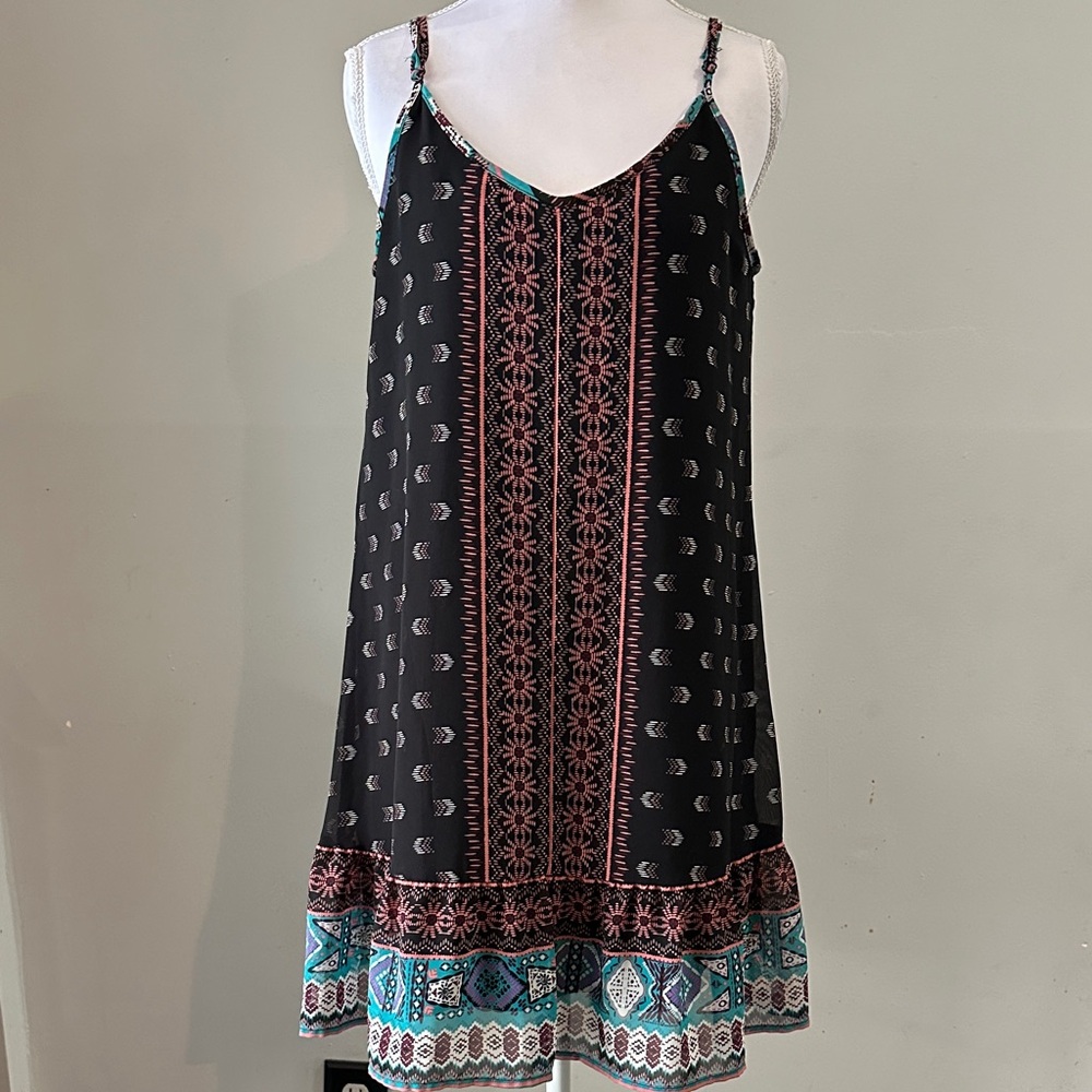 American Rag Black and Pink Mini Dress
